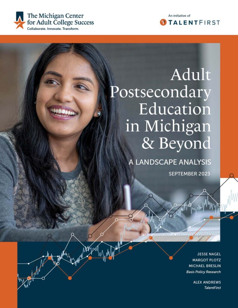 Cover of Adult Postsecondary Education in Michigan & Beyond