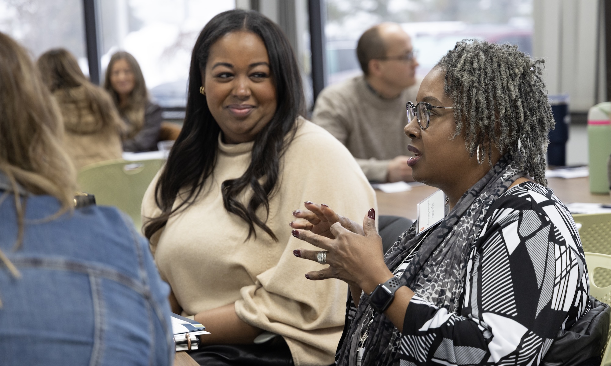 Table discussion at TalentFirst HR Council meeting.